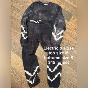Electric & Rose Black and White Tie-Dye Set